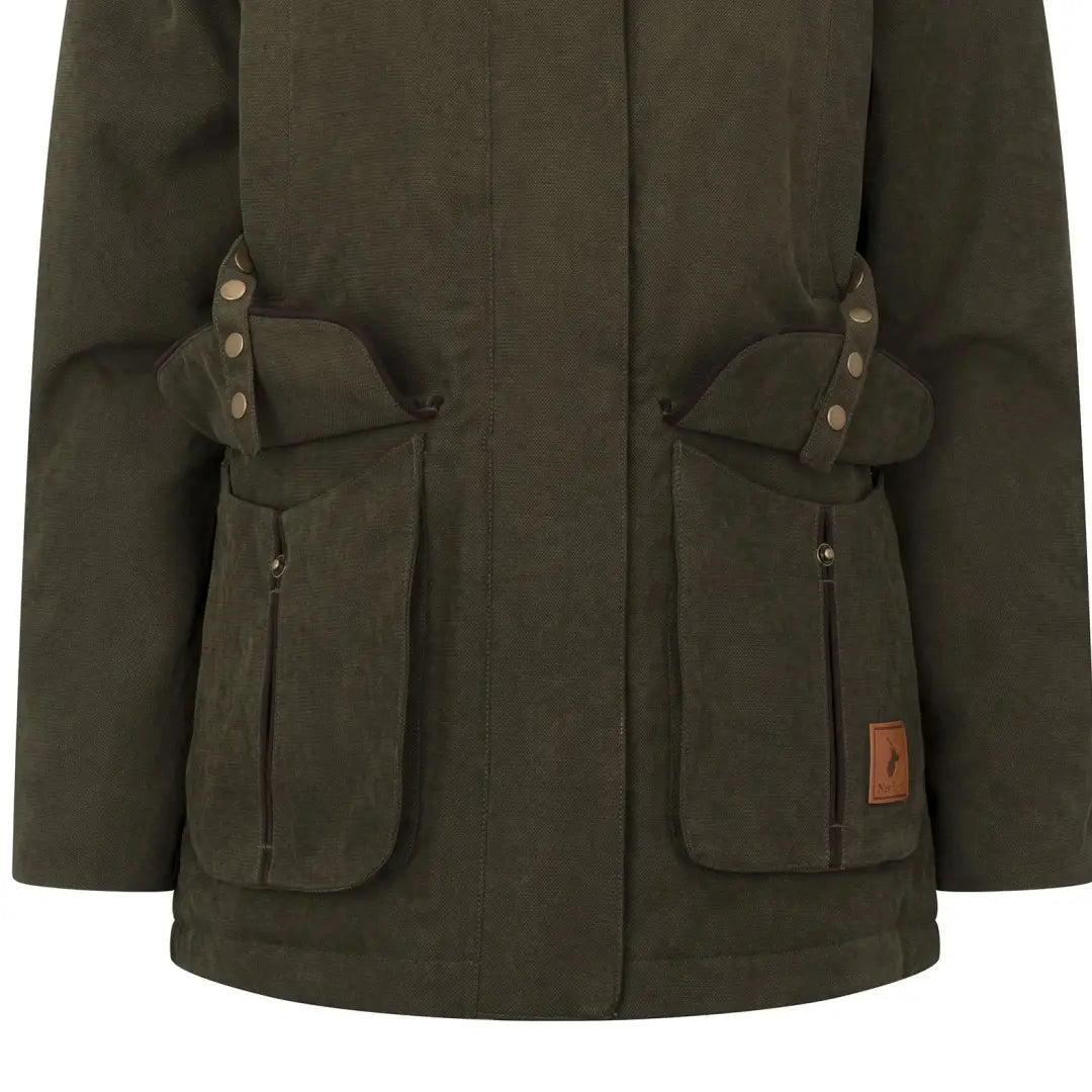 Olive green forest ladies robyn jacket, stylish ladies robyn jacket for outdoor wear