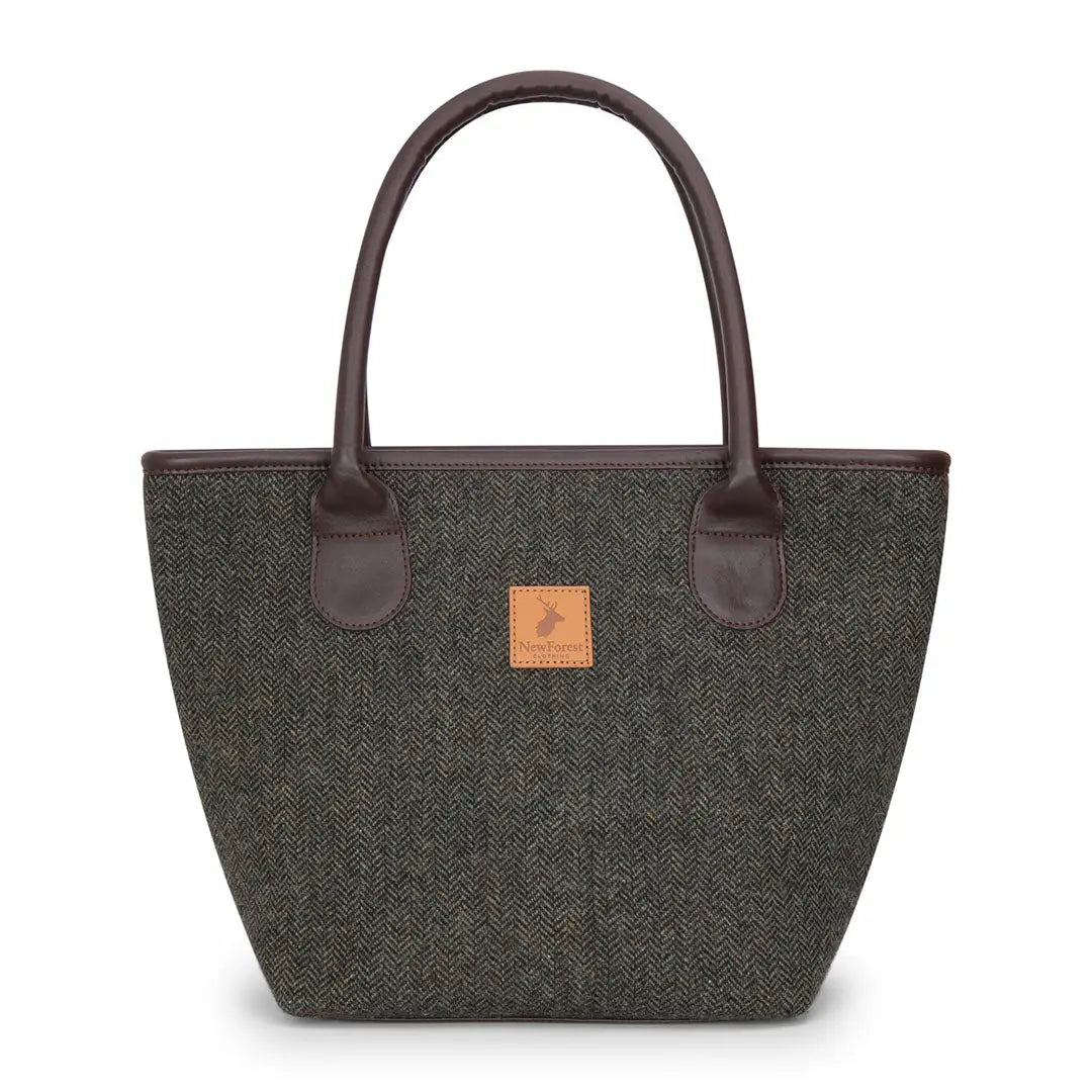Green New Forest Tweed Tote Bag perfect for stylish everyday use. Ideal forest tweed tote