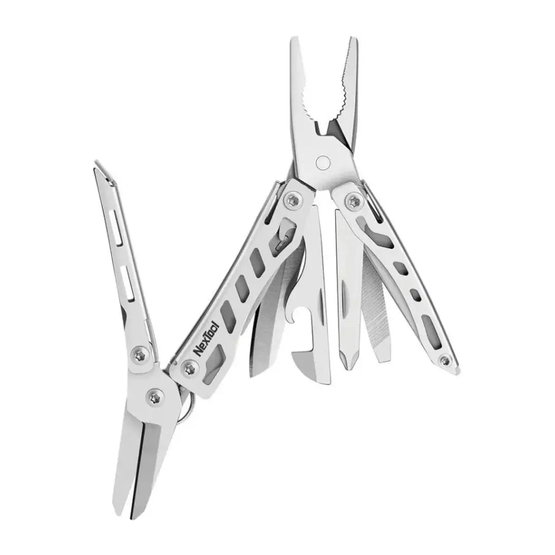 NexTool Flagship Mini Multi Tool with silver pliers for outdoors hunting