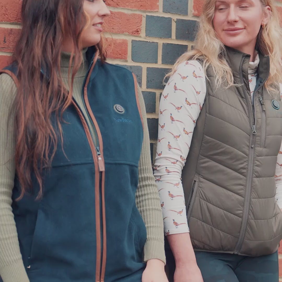 Load video: New Forest Ladies Heated Fleece Gilet