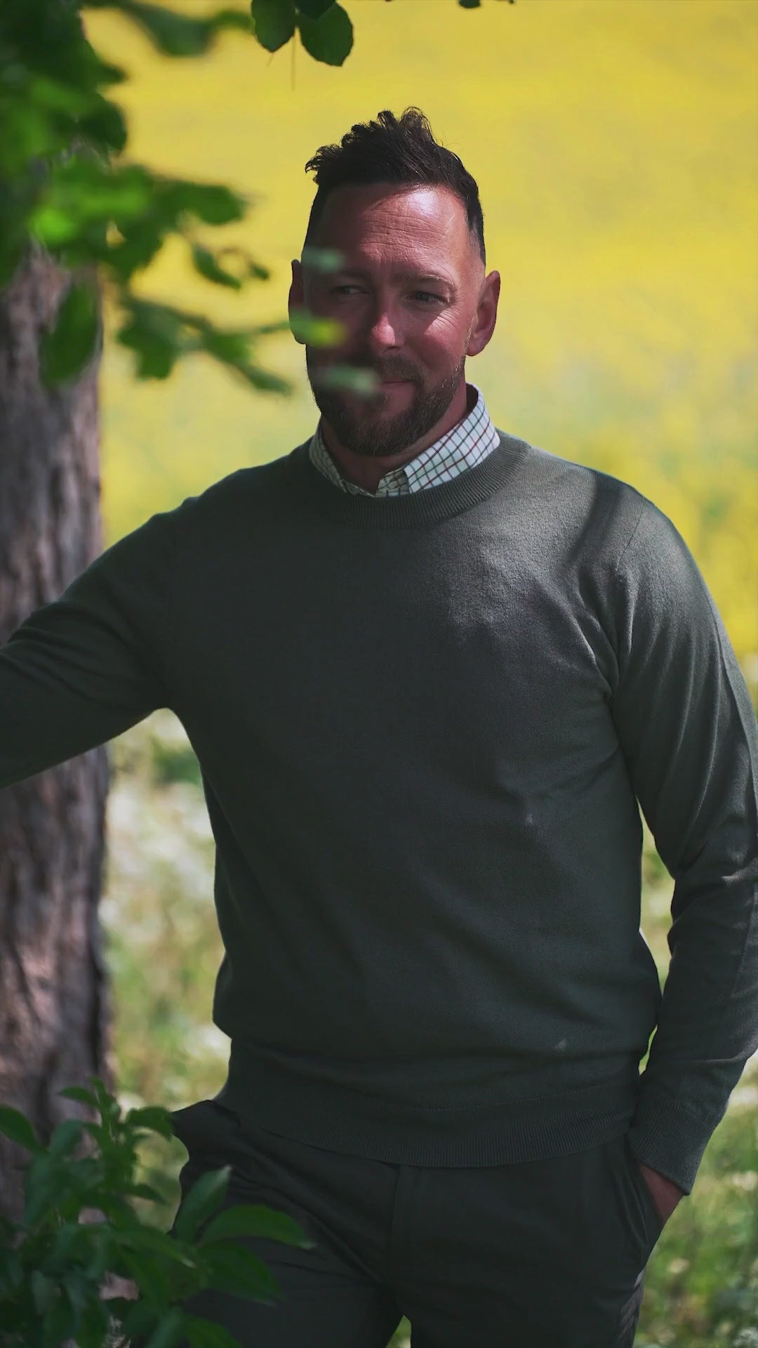 Load video: New Forest Crew Neck Jumper