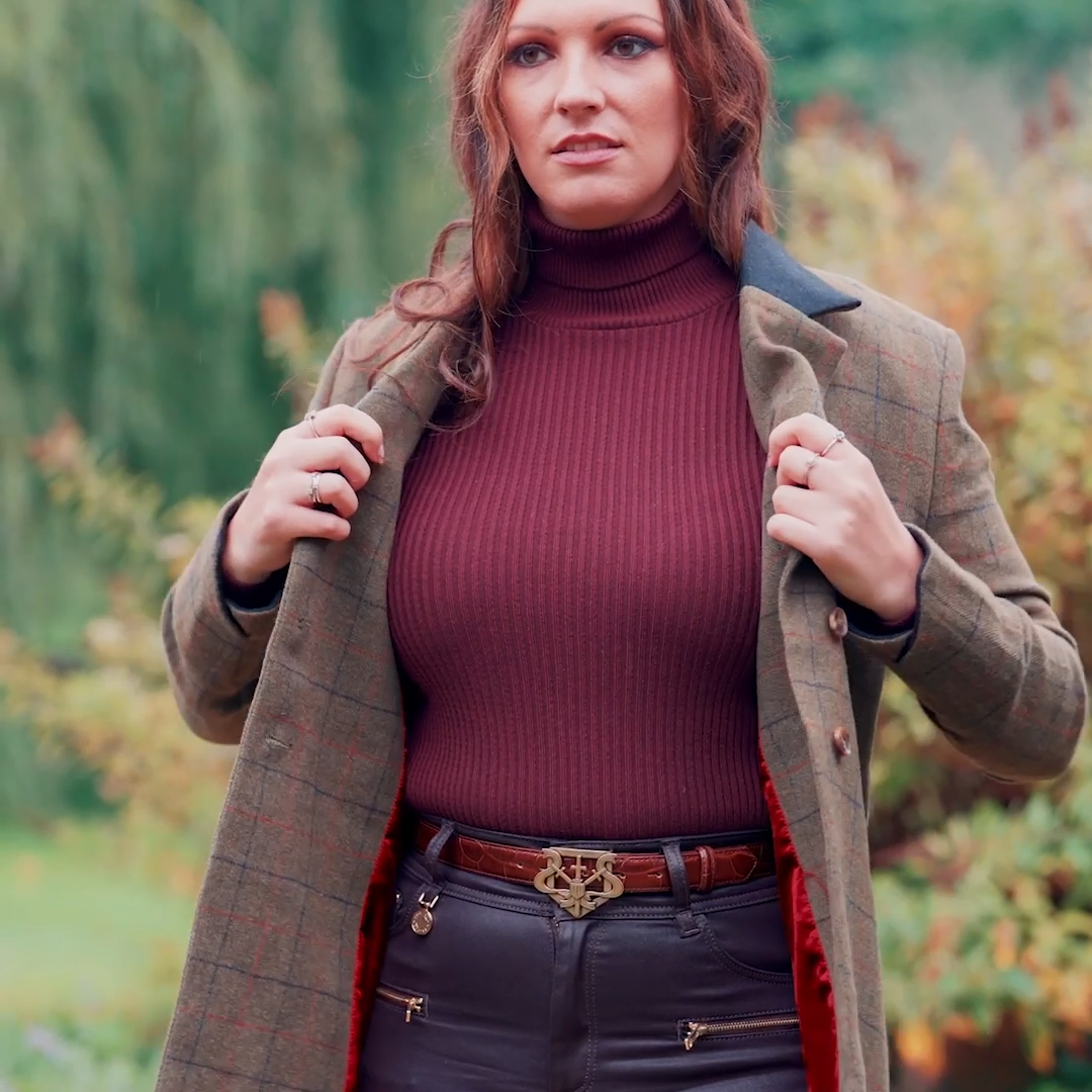 Load video: New Forest Lizzie Tweed Coat