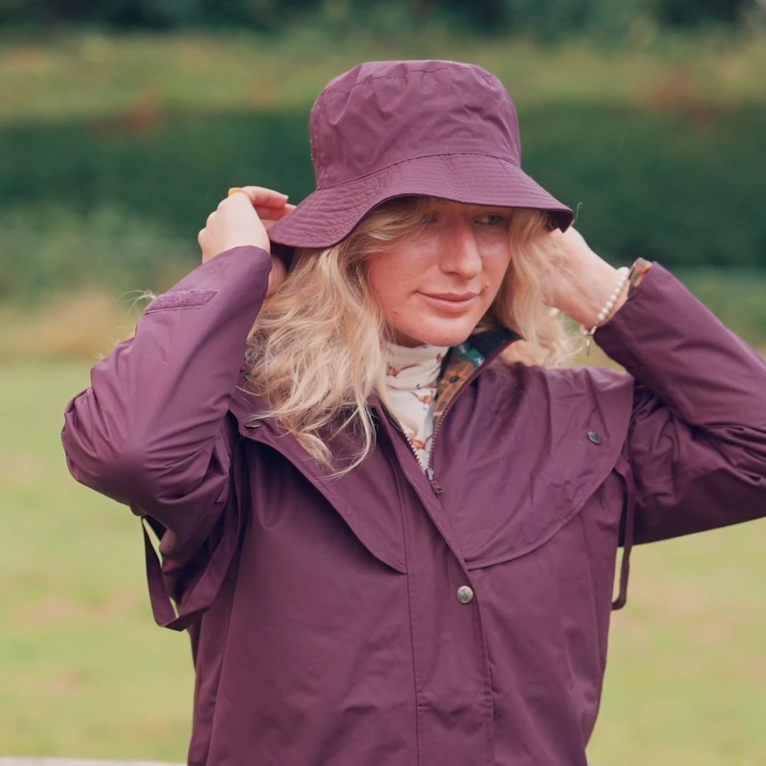 Load video: New Forest Victoria Ladies Full Length Waterproof Coat