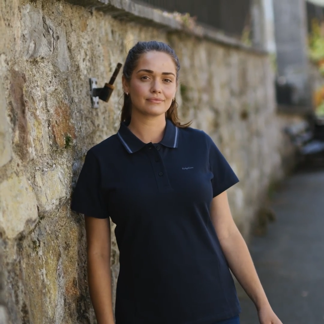 Load video: Ridgeline Womens Kilworth Polo Shirt