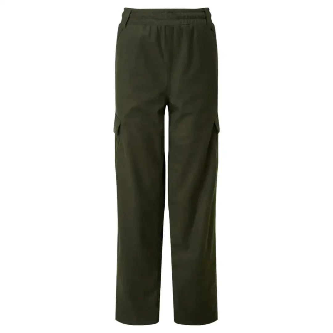 Ridgeline Kids Spiker olive green cargo trousers with pockets