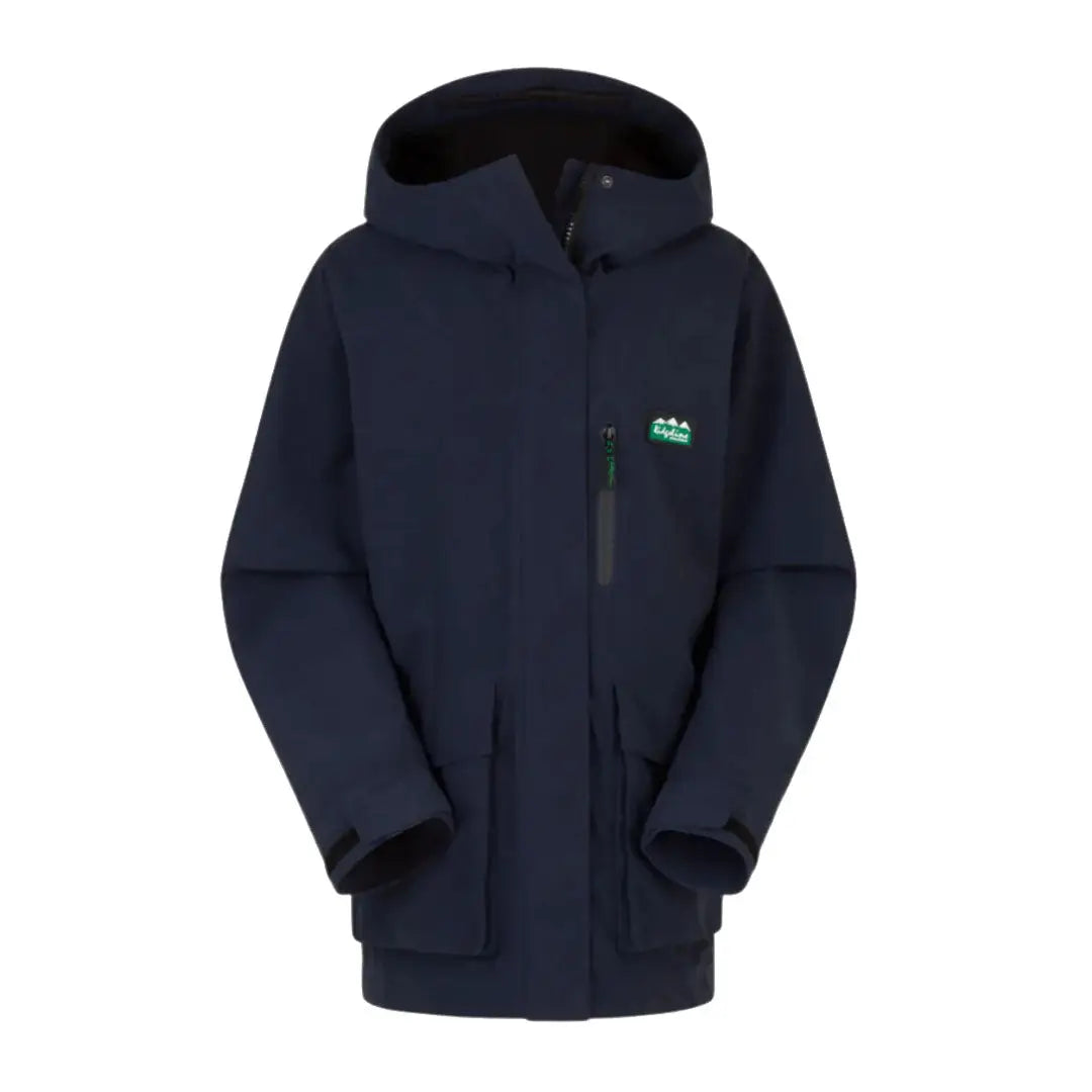 Navy hooded winter jacket from Ridgeline Ladies Rhea collection perfect for cold weather