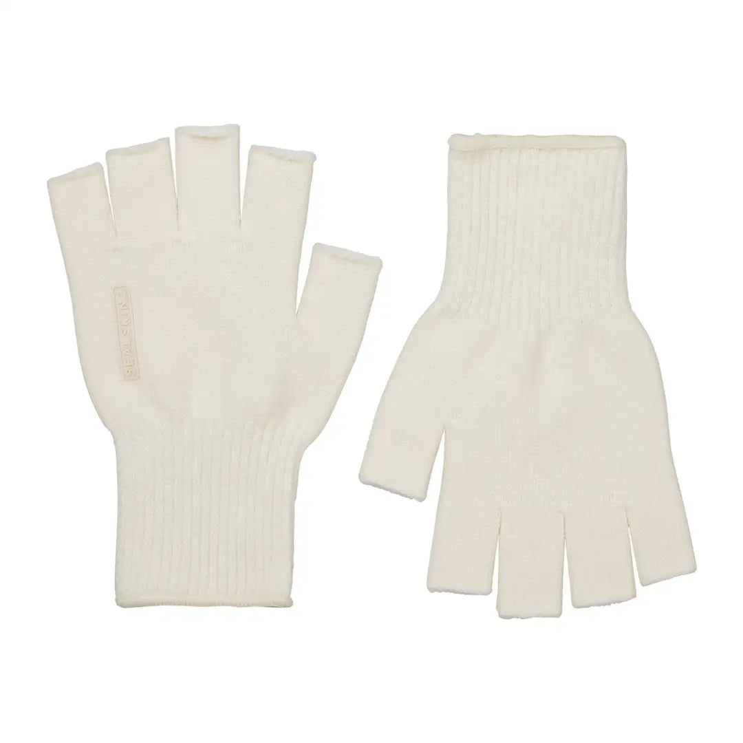 Yirtree 1 Pair Winter Half Finger Gloves Knitted Fingerless Mittens