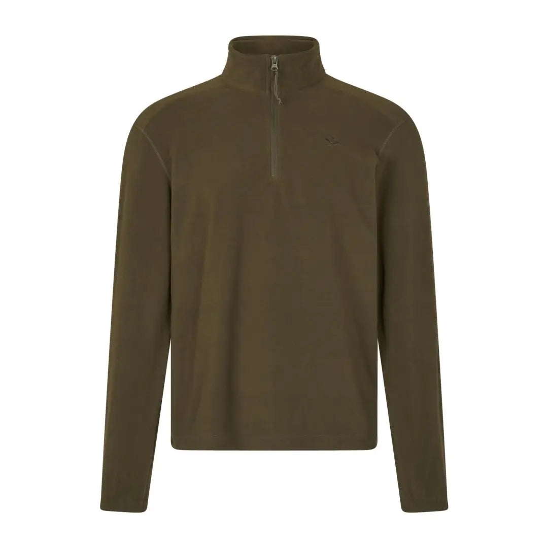 Olive green Benjamin Half Zip Fleece pullover from Seeland Benjamin Half collection