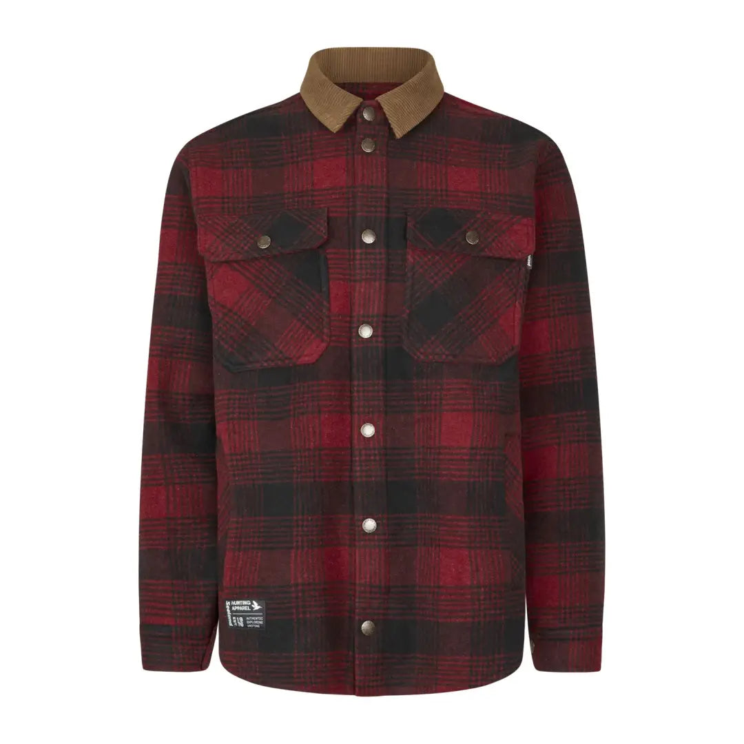 Red and black plaid Seeland Canada Yukon Shirt jacket perfect for Yukon adventures