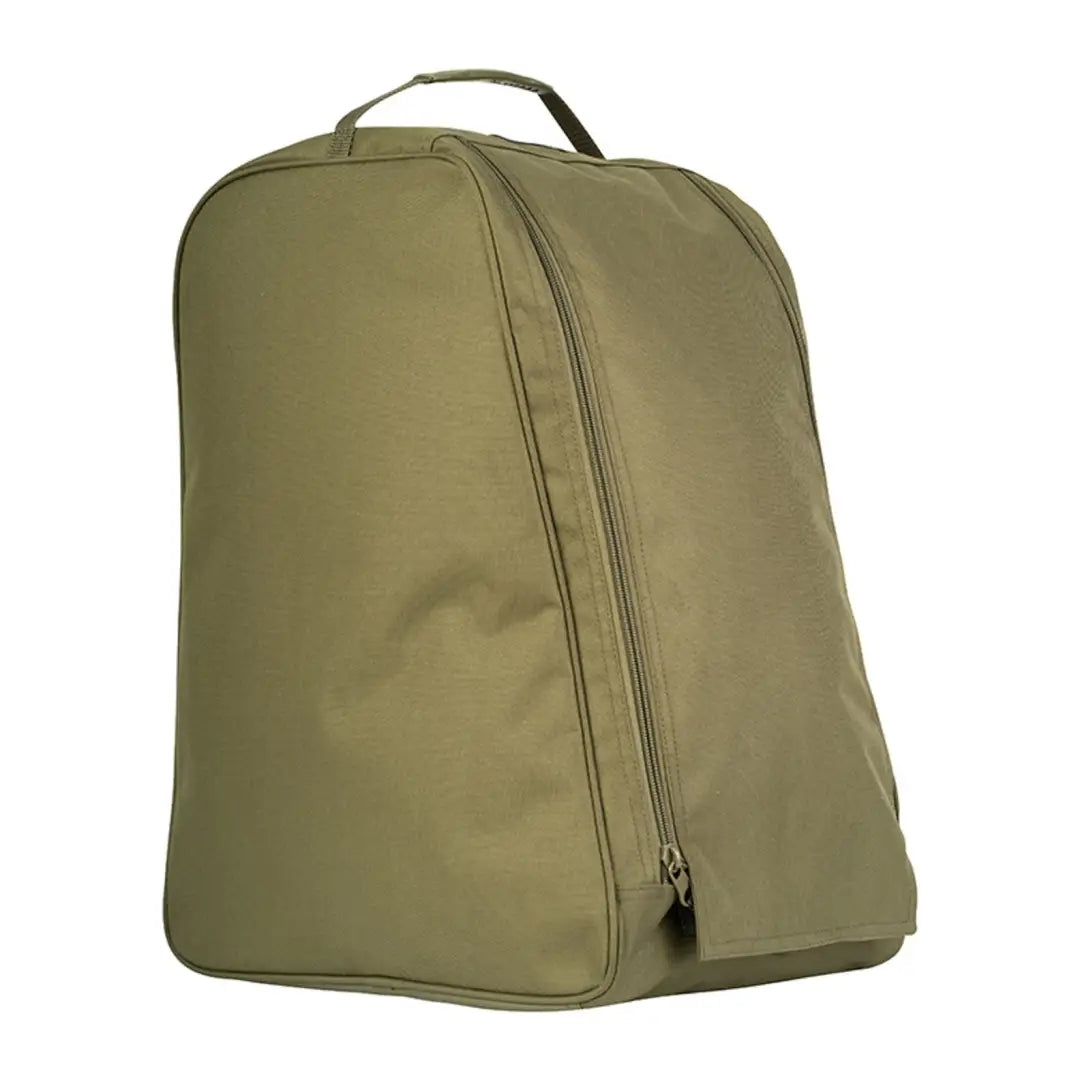 Olive green Speero Wader Bag with top handle and zipper closure for outdoor adventures