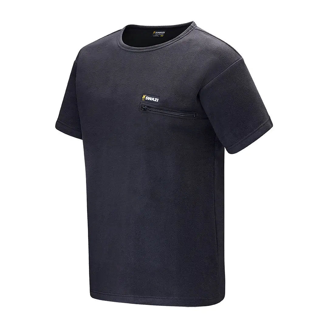 Dark blue Swazi Bushmans Tee with classic design and zippered chest pocket