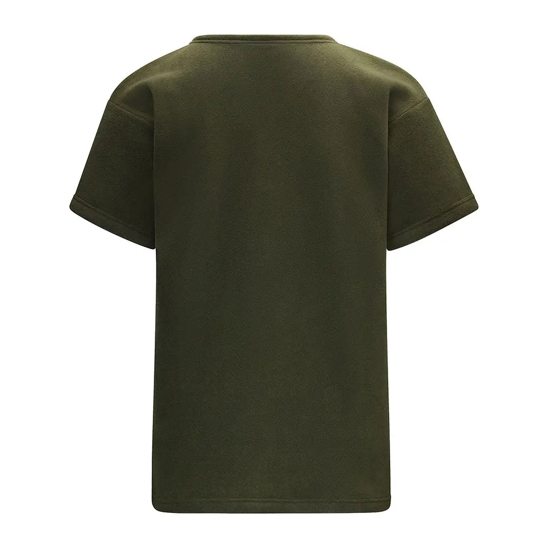Olive green Swazi Bushmans Tee with original horizontal design and horizontal pocket