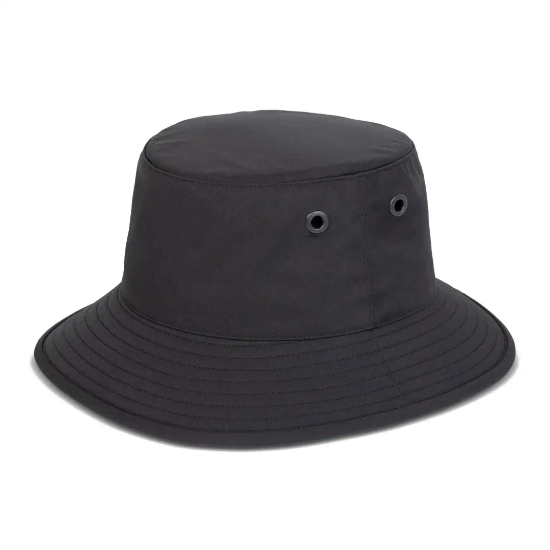 Black bucket hat from Tilley Logo Technical T1 Bucket, stylish and practical for outdoor fun