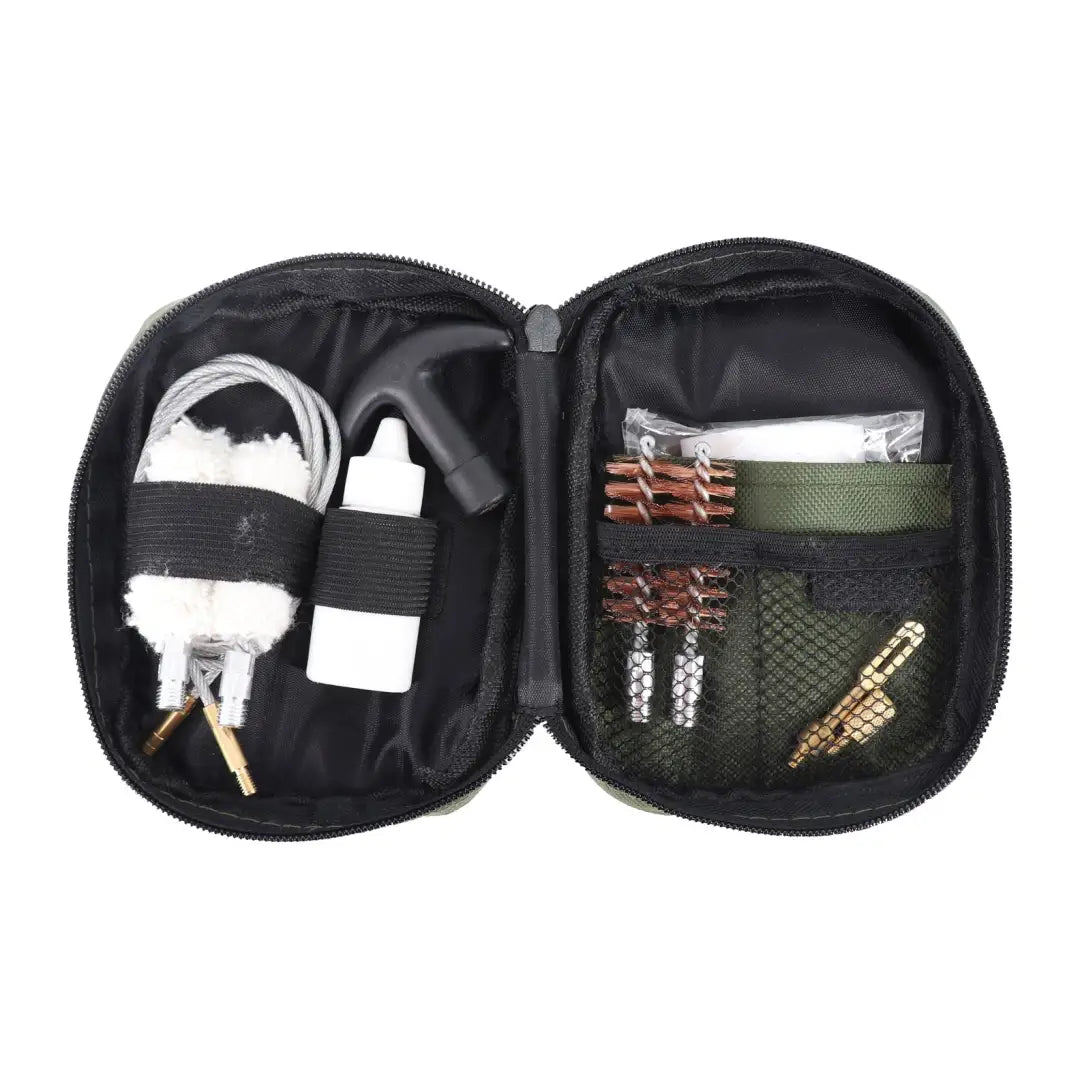 Compact zippered case with Verney Carron Shotgun Cleaning Set for easy maintenance