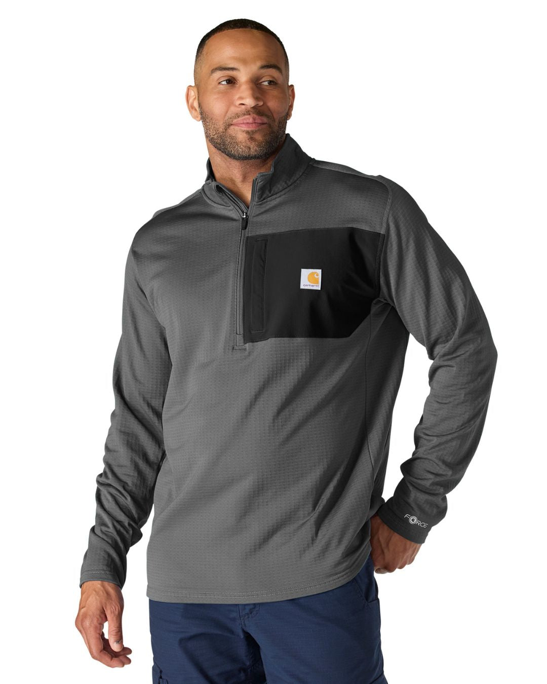 Carhartt Force™ Ironwood Relaxed 1/2 Zip Mock Neck