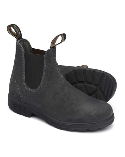 Blundstone 1910 Steel Grey Wax Suede Chelsea Boots