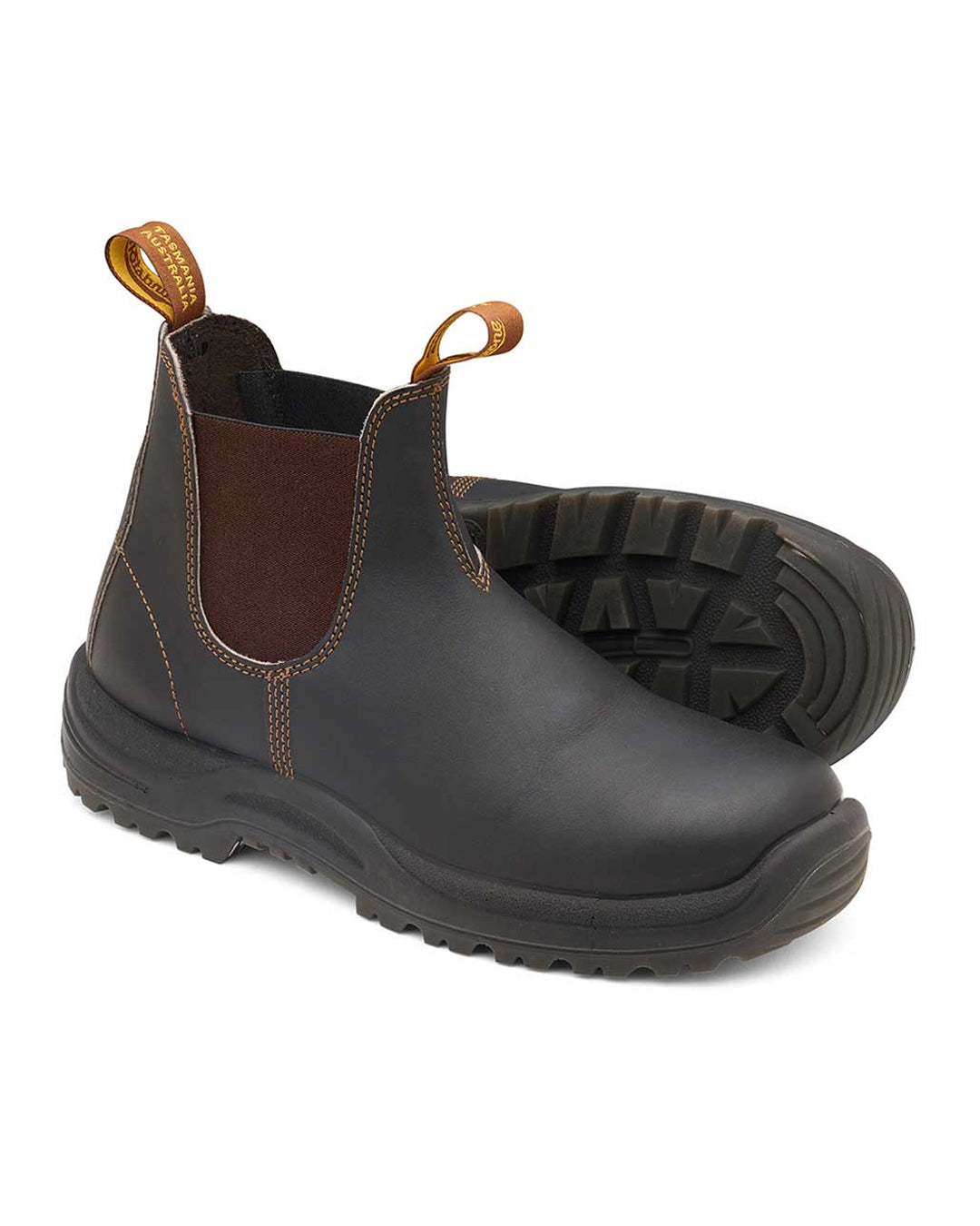 Blundstone 192 Stout Brown Leather Safety Boots