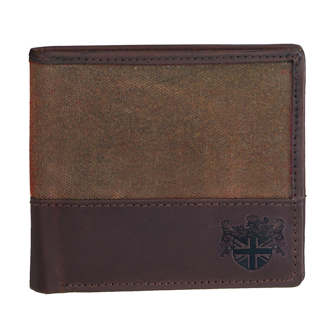 British Bag Co. Brown Wax Canvas Wallet