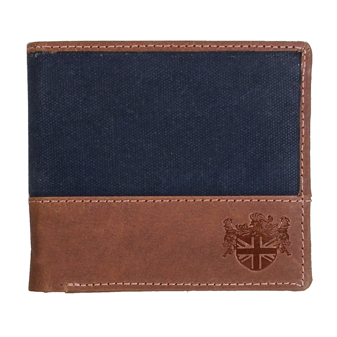 British Bag Co. Navy Wax Canvas Wallet