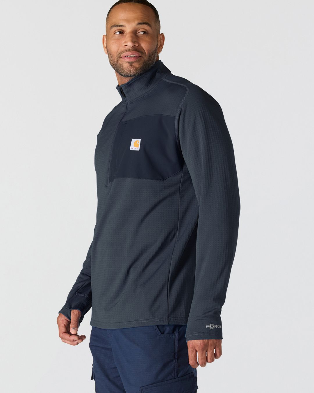 Carhartt Force™ Ironwood Relaxed 1/2 Zip Mock Neck
