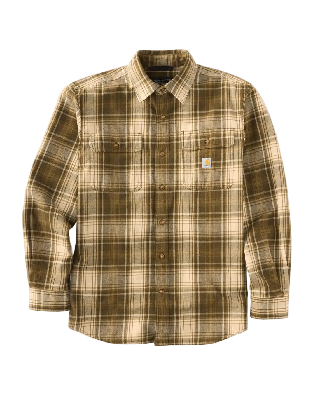 Carhartt Loose Fit Heavyweight Flannel Long-Sleeve Plaid Shirt