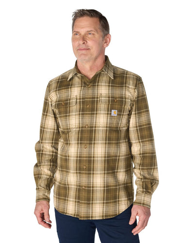 Carhartt Loose Fit Heavyweight Flannel Long-Sleeve Plaid Shirt