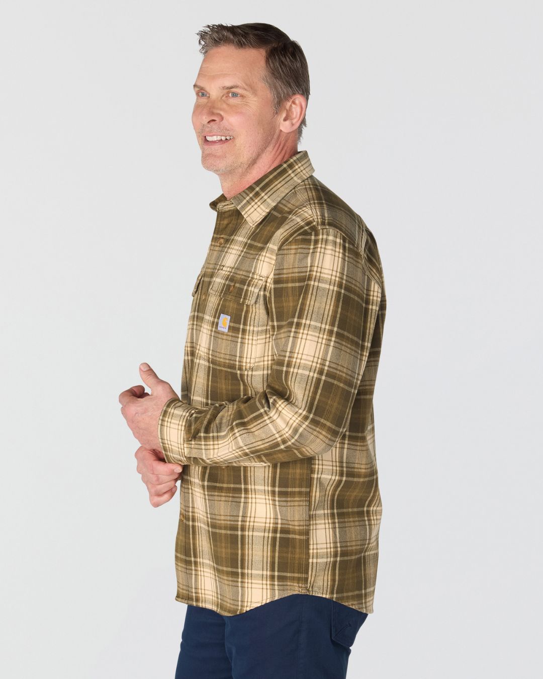 Carhartt Loose Fit Heavyweight Flannel Long-Sleeve Plaid Shirt