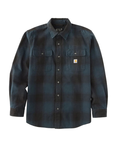 Carhartt Loose Fit Heavyweight Flannel Long-Sleeve Plaid Shirt