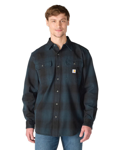 Carhartt Loose Fit Heavyweight Flannel Long-Sleeve Plaid Shirt