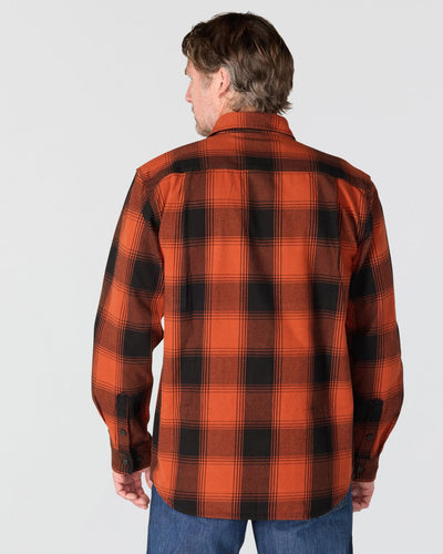 Carhartt Loose Fit Heavyweight Flannel Long-Sleeve Plaid Shirt