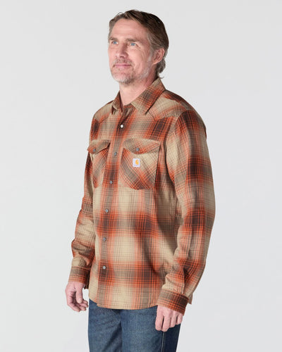 Carhartt Montana Snap-Front Plaid Shirt - Dark Clove