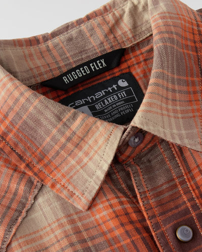Carhartt Montana Snap-Front Plaid Shirt - Dark Clove