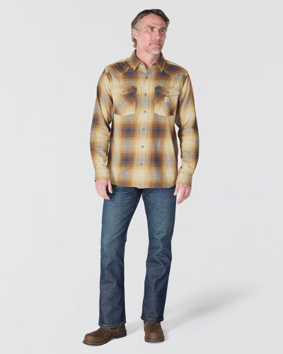 Carhartt Montana Snap-Front Plaid Shirt - Sandstone