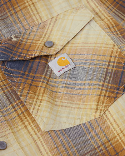 Carhartt Montana Snap-Front Plaid Shirt - Sandstone