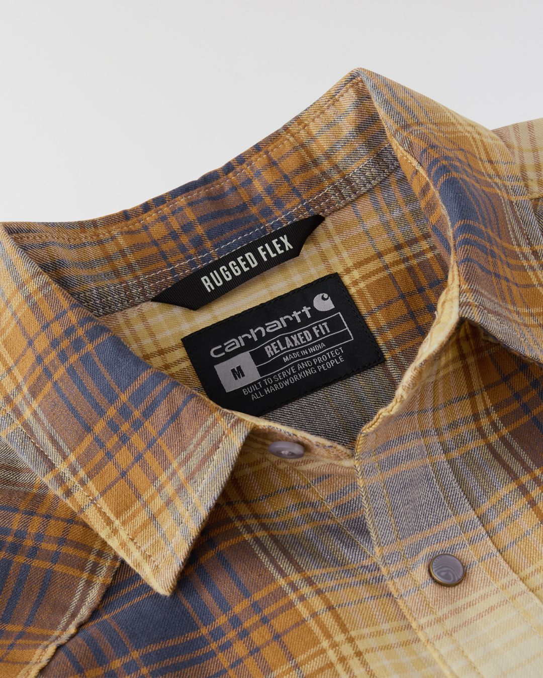 Carhartt Montana Snap-Front Plaid Shirt - Sandstone
