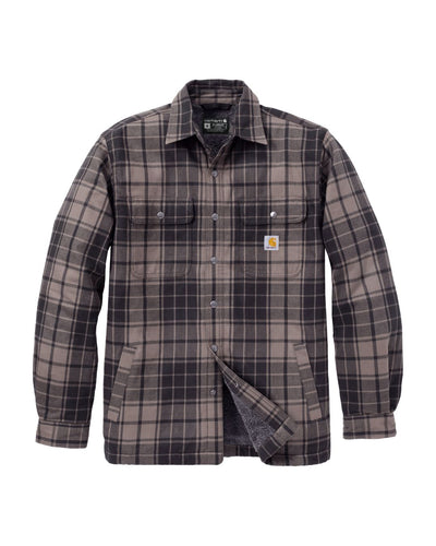 Carhartt Relaxed Fit Flannel Sherpa-Lined Shirt Jacket