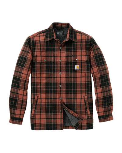 Carhartt Relaxed Fit Flannel Sherpa-Lined Shirt Jacket