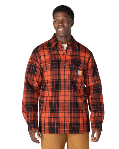 Carhartt Relaxed Fit Flannel Sherpa-Lined Shirt Jacket