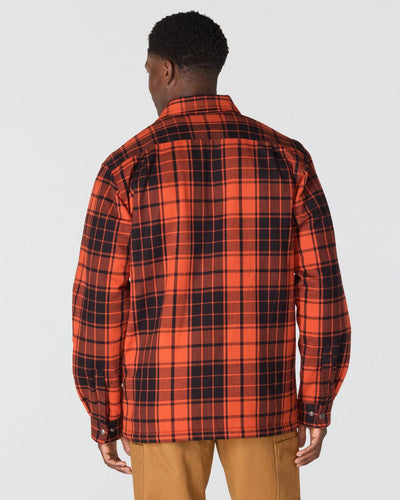 Carhartt Relaxed Fit Flannel Sherpa-Lined Shirt Jacket
