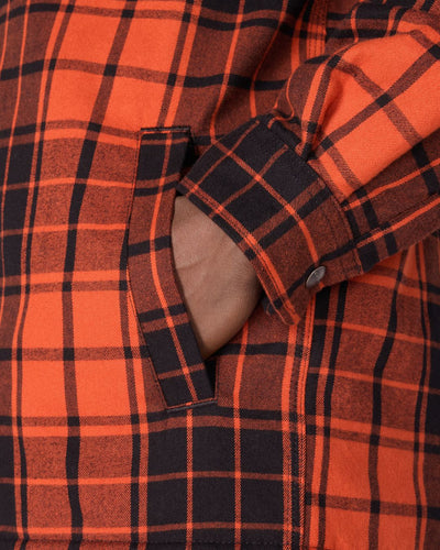 Carhartt Relaxed Fit Flannel Sherpa-Lined Shirt Jacket
