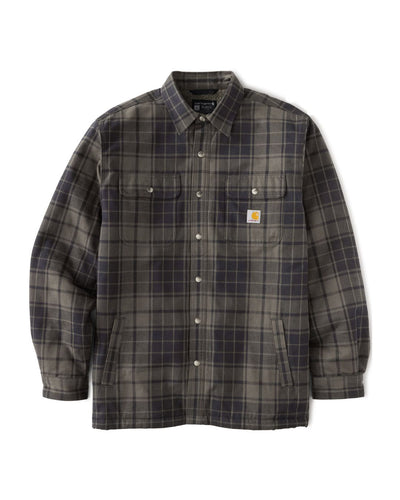 Carhartt Relaxed Fit Flannel Sherpa-Lined Shirt Jacket