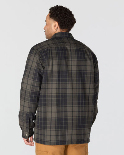 Carhartt Relaxed Fit Flannel Sherpa-Lined Shirt Jacket