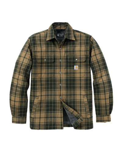 Carhartt Relaxed Fit Flannel Sherpa-Lined Shirt Jacket