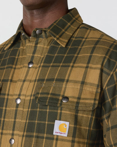 Carhartt Relaxed Fit Flannel Sherpa-Lined Shirt Jacket