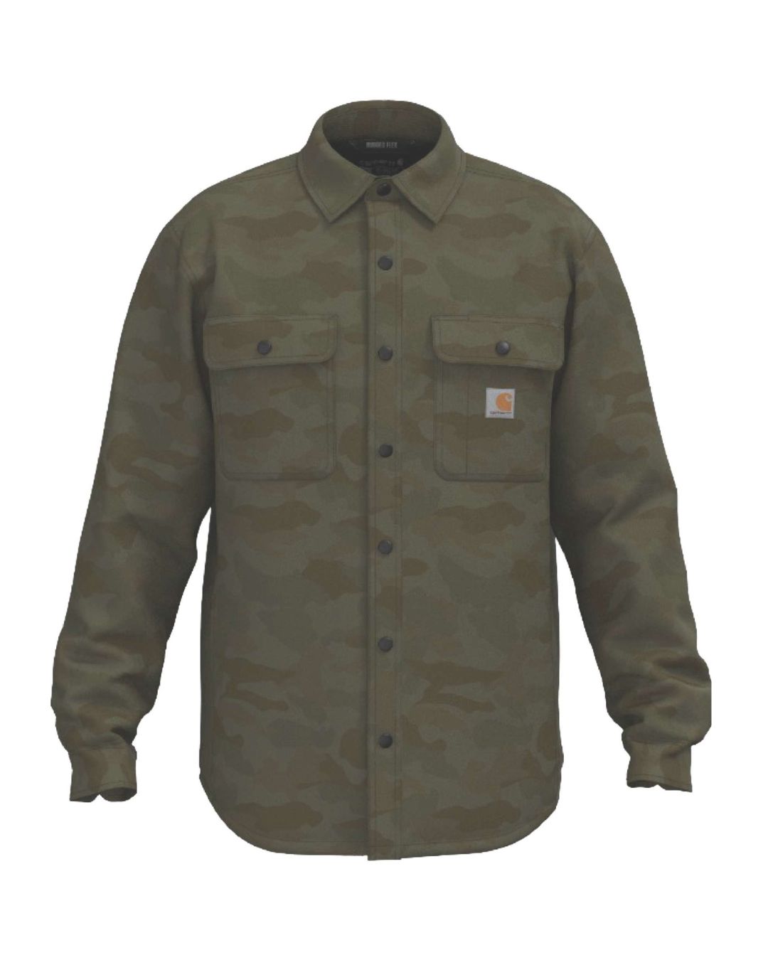 Carhartt Rugged Flex Relaxed Fit Canvas Fleece-Lined Shirt