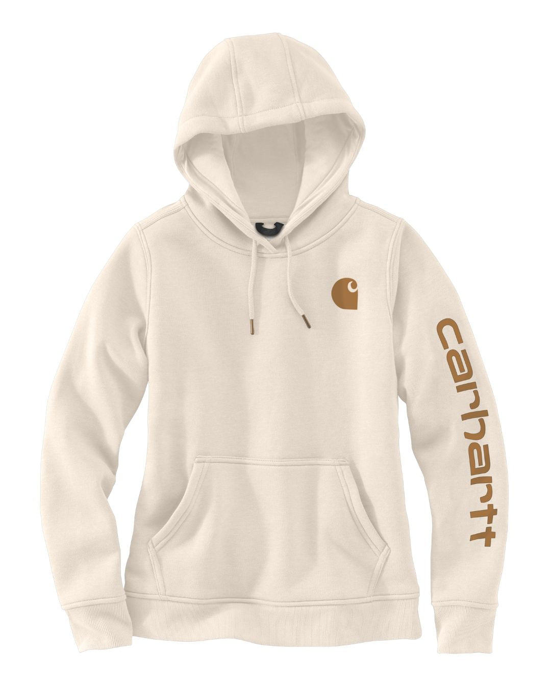 Carhartt Womens Iconic Clarksburg Logo Sweatshirt - Malt / Carhartt Brown