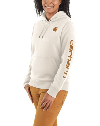 Carhartt Womens Iconic Clarksburg Logo Sweatshirt - Malt / Carhartt Brown