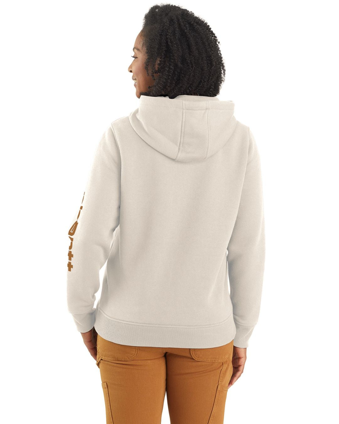 Carhartt Womens Iconic Clarksburg Logo Sweatshirt - Malt / Carhartt Brown