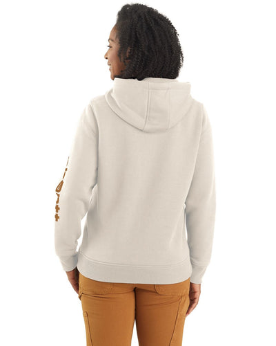 Carhartt Womens Iconic Clarksburg Logo Sweatshirt - Malt / Carhartt Brown
