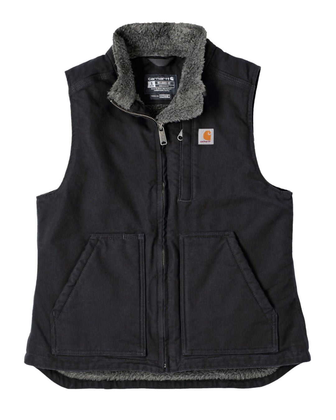 Carhartt Womens Washed Duck Mock Neck Vest
